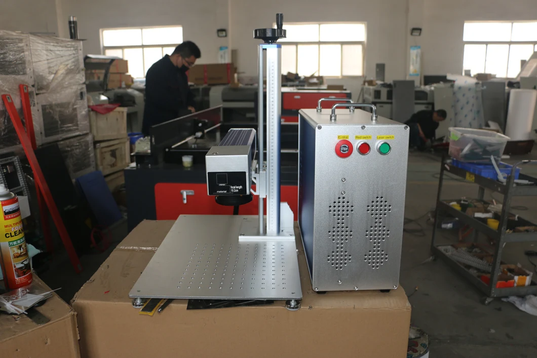 Easy to Operate Split Mini 20W/30W/50W/60W/100W Jpt M7 M8 IP 3D Mopa Color Fiber Laser Marking Machine for Metal Nonmetal