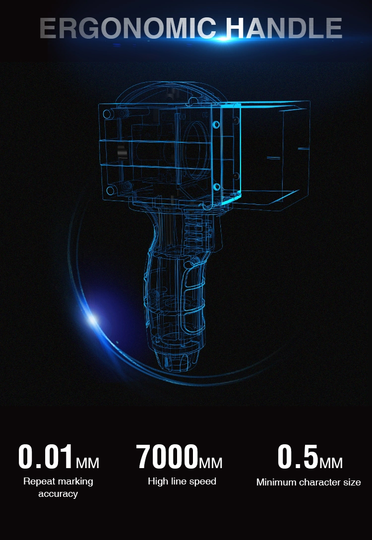 20W/30W Handheld Type Mini Mopa Laser Marking Engraving Machine for The Stainless Steel and Aluminium Oxide