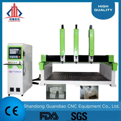 Ce/FDA 제조 가격 높은 Z 500mm 폼 4축 CNC 라우터 판매/180도 회전 헤드 모양 CNC 라우터(Syntec 포함)/터닝 헤드 CNC 목재 라우터